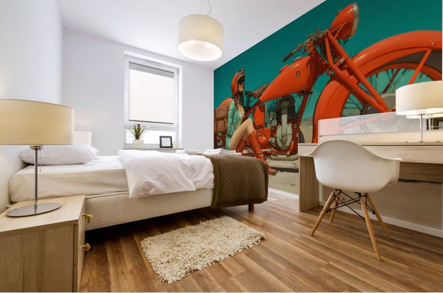 Geared – Vintage Cycling Poster Art Print Impression murale