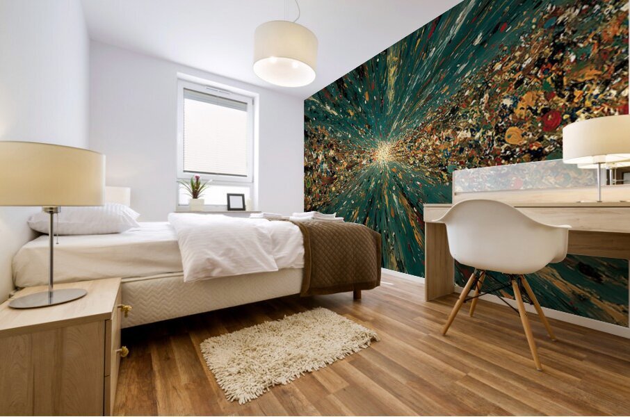 Infinity Stream – Cosmic Abstract Art Print Mural print