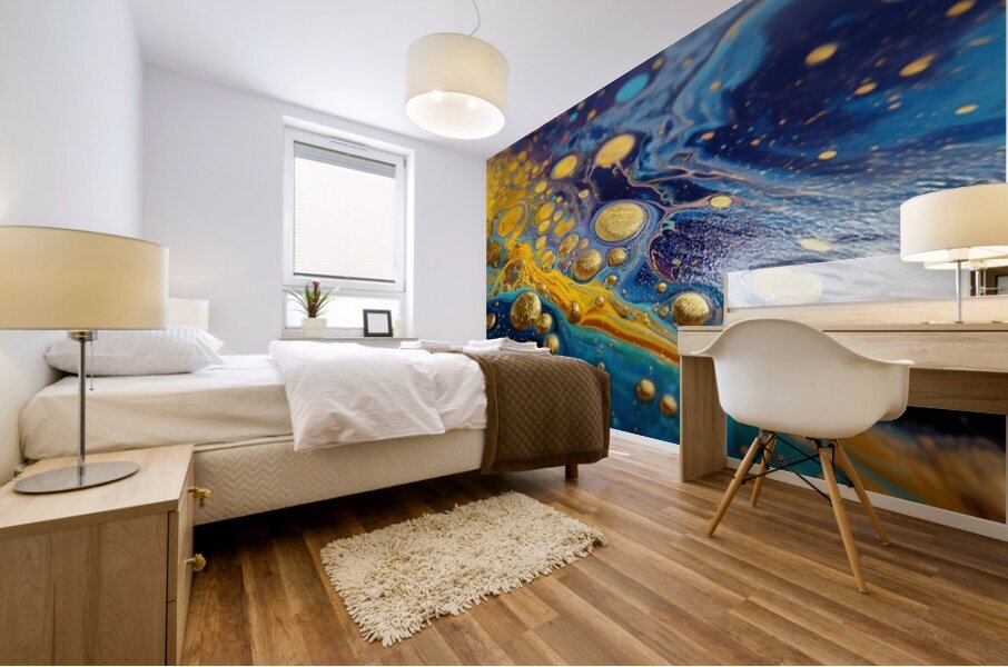 Liquid Groove – Fluid Abstract Art Print Mural print