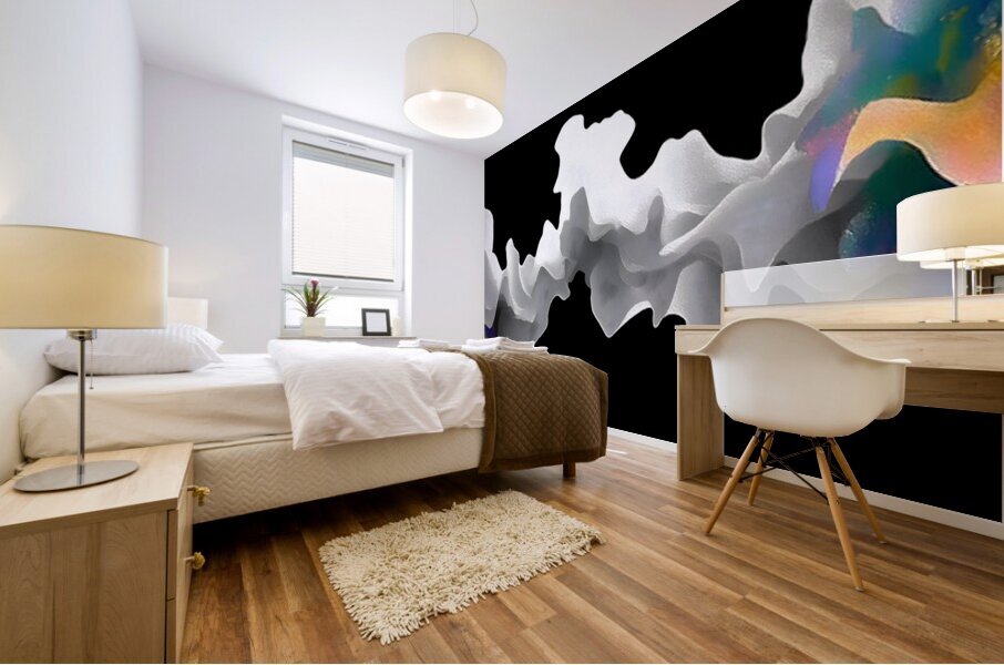 Spectrum Front – Electric Cloudscape Abstract Print Mural print