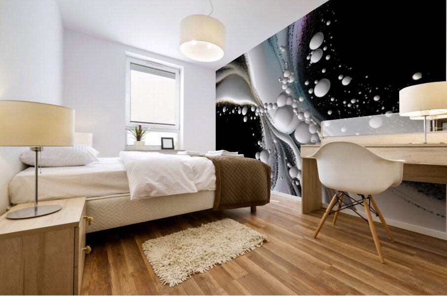 Stellar Ribbons – Cosmic Flow Abstract Print Impression murale