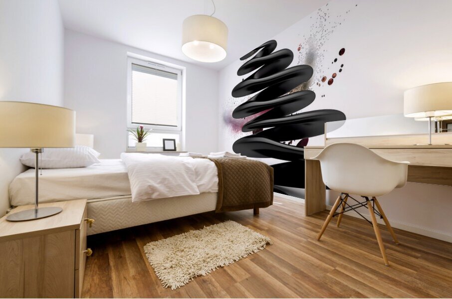 Zen Stack – Minimal Balance Stones Abstract Print Mural print