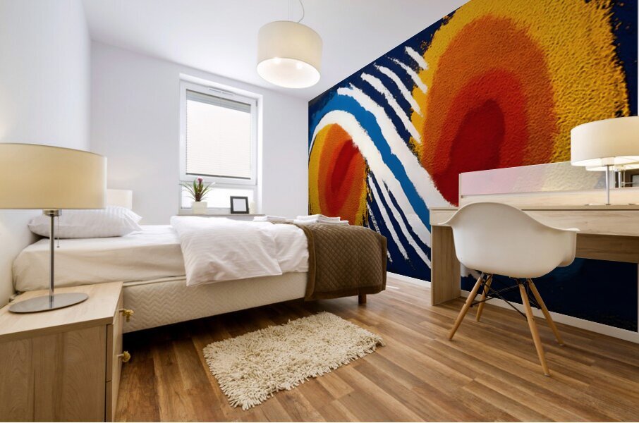 Tangerine Twins – Retro Pop Abstract Print Impression murale