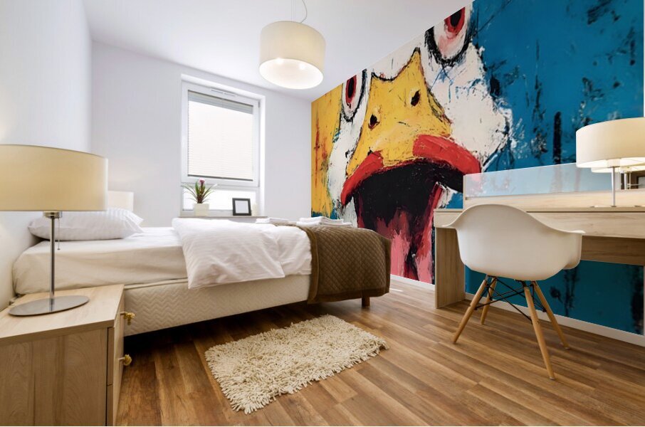 Quack Attack – Abstract Animal Portrait Print Mural print