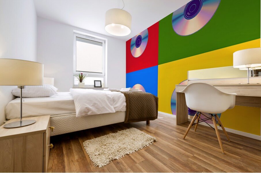 Permanent Mix – Compact Disc Pop Art Print Mural print