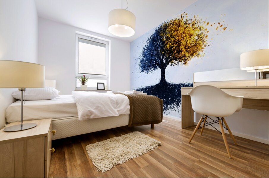 Dual Seasons – Abstract Tree Print Mural print