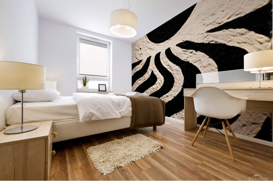 Eclipse Horizon – Minimalist Wave Print Mural print