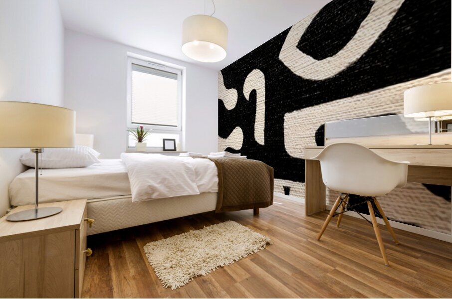 Radiant Face – Tribal Abstract Print Mural print