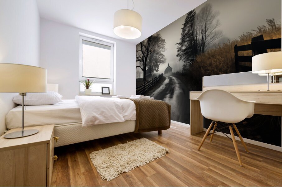 After the Rain – Moody Country Road Print Mural print