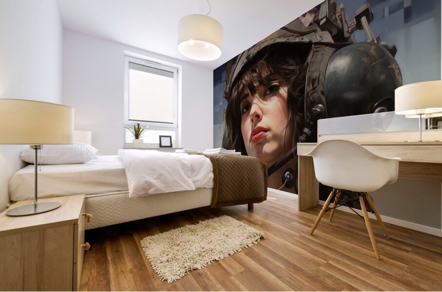 Woman Of War - Modern Valkyrie Portrait Art Prints Impression murale