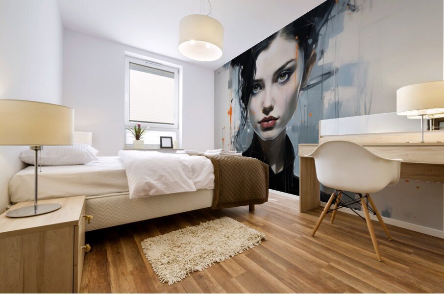 Narcissistic – Modern Portrait Study Art Print Mural print