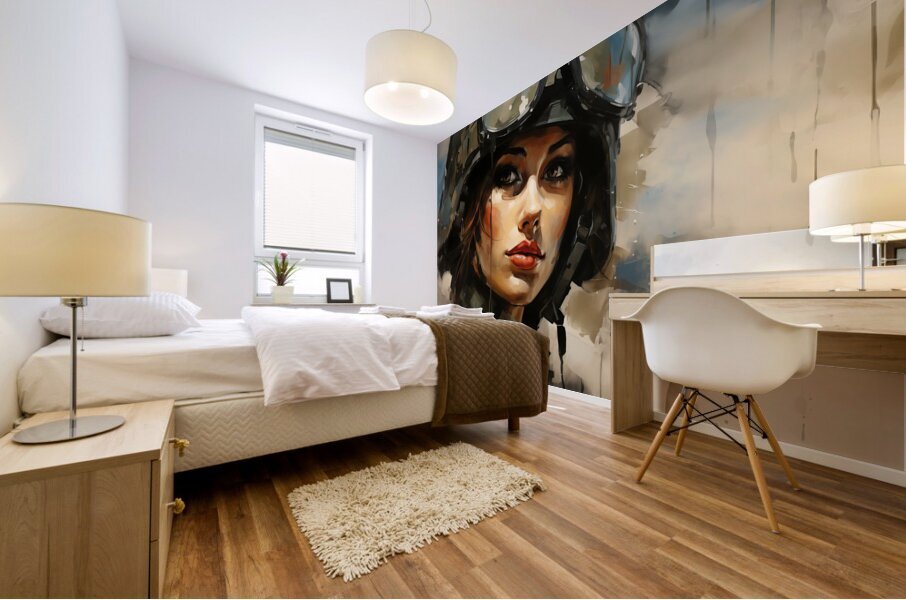 Woman of War – Contemporary Figurative Art Print Mural print