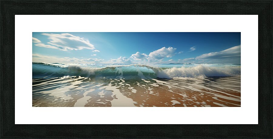 Beach – Modern Seascape Art Print Picture Frame print