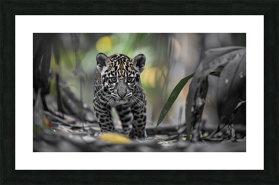 Innocent Innocent Prowler - Wild Feline Portrait Art Prints Picture Frame print