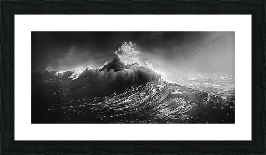Ocean’s Fury - Crashing Wave Art Prints Picture Frame print
