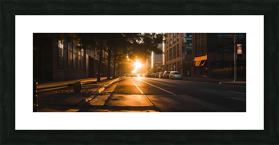 Awaken the City - Night Cityscape Art Prints Picture Frame print