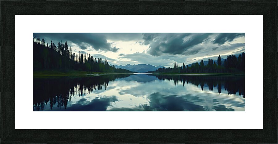Heaven’s Mirror - Modern Seascape Art Prints Picture Frame print