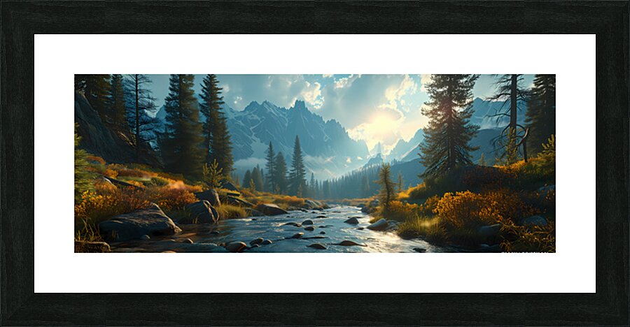 Home Away From Home - Tranquil Landscape Art Prints Picture Frame print
