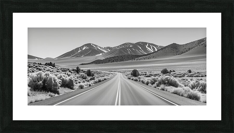 Starting Line - Minimal Landscape Art Prints Picture Frame print