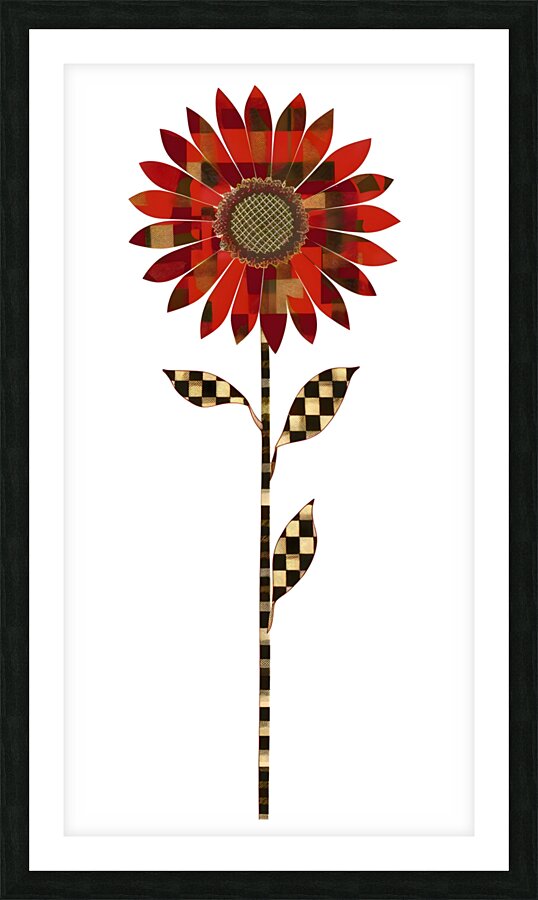 Plaid Botanica 22 - Contemporary Floral Art Prints Impression et Cadre photo