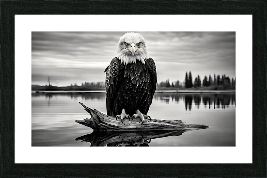 Looking Through You - Reflective Minimalist Landscape Art Prints Picture Frame print