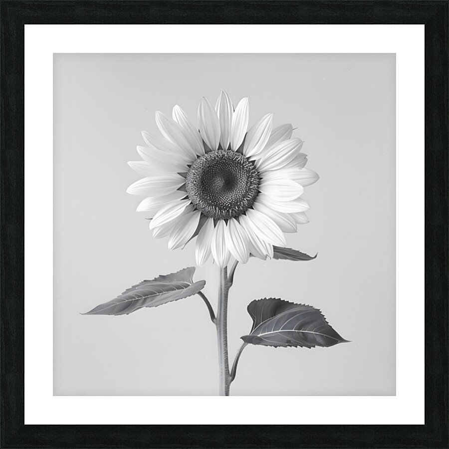 Sunflower Selfie 7 - Sunflower Portrait Art Prints Impression et Cadre photo