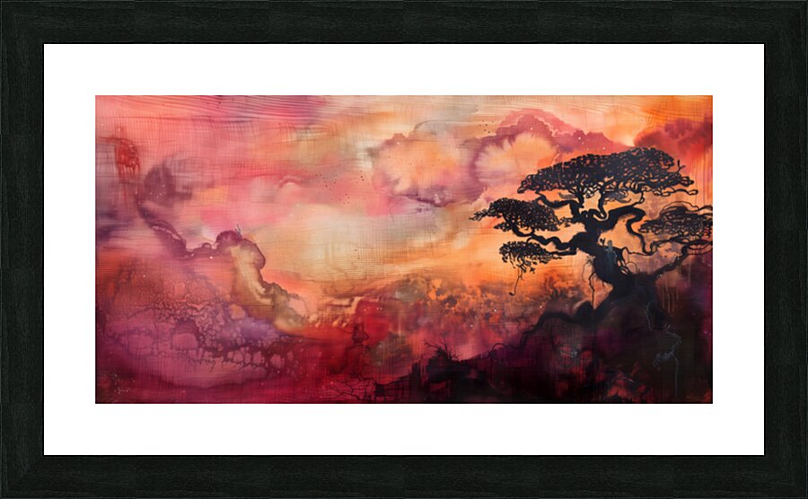 Yuyake No Kodo 夕焼けの鼓動 - Heartbeat Of The Sunset - Japanese Sunset Art Prints Impression et Cadre photo