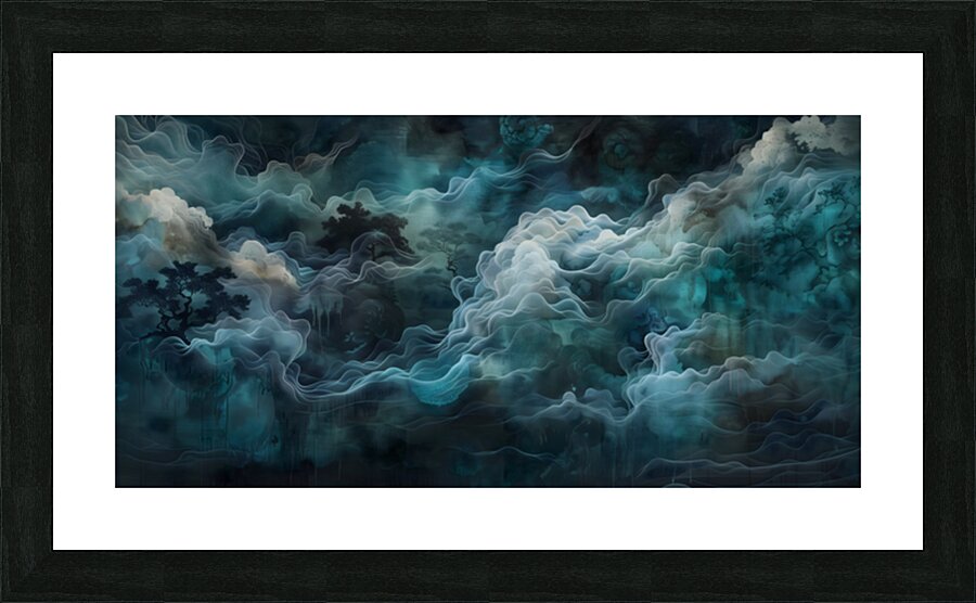 Sei To Do 静と動 - Stillness And Motion - Japanese Abstract Landscape Art Prints Picture Frame print