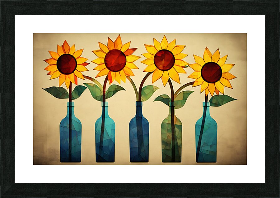 Hold The Line - Sunflower Row Art Prints Picture Frame print