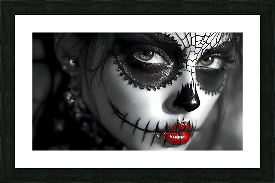 La Novia Del Silencio - The Bride Of Silence - Pop Surreal Portrait Art Prints Picture Frame print