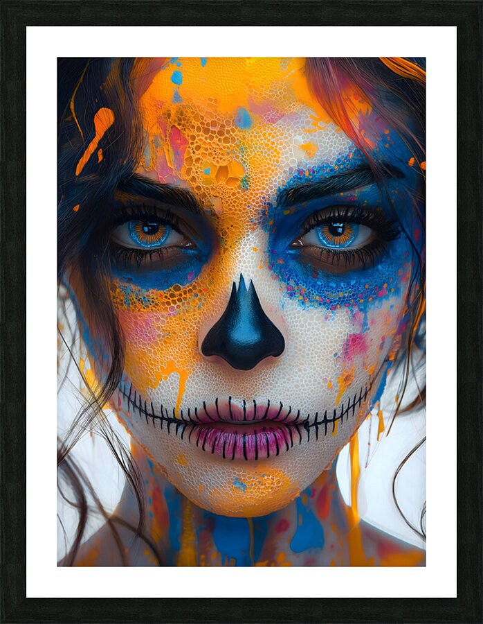 Flor De Miel Y Muerte - Flower Of Honey And Death - Dia de los Muertos Art Prints Impression et Cadre photo