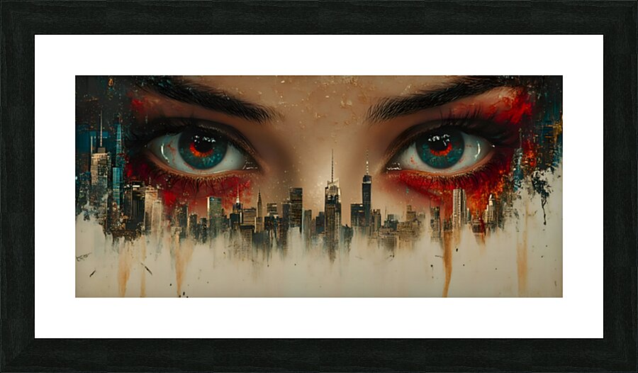 I See Therefore You Are - Surreal Eye Portrait Art Prints Impression et Cadre photo