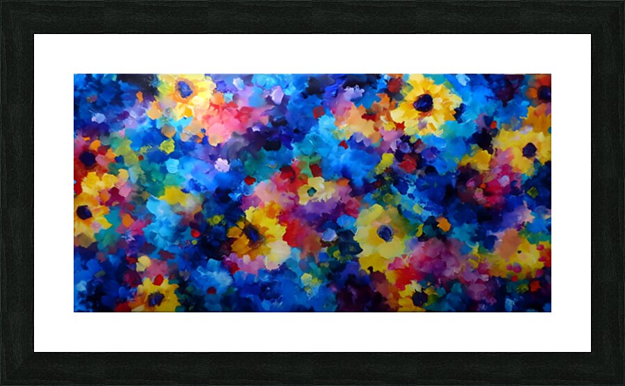 Sinfonia Di Colori - Symphony Of Colors - Vibrant Floral Art Prints Picture Frame print