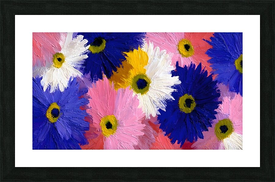 Palette En Fleurs - Palette In Bloom - Abstract Floral Art Prints Impression et Cadre photo