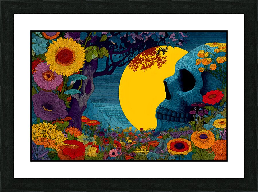 Life After Death - Pop Surreal Skull Art Prints Picture Frame print