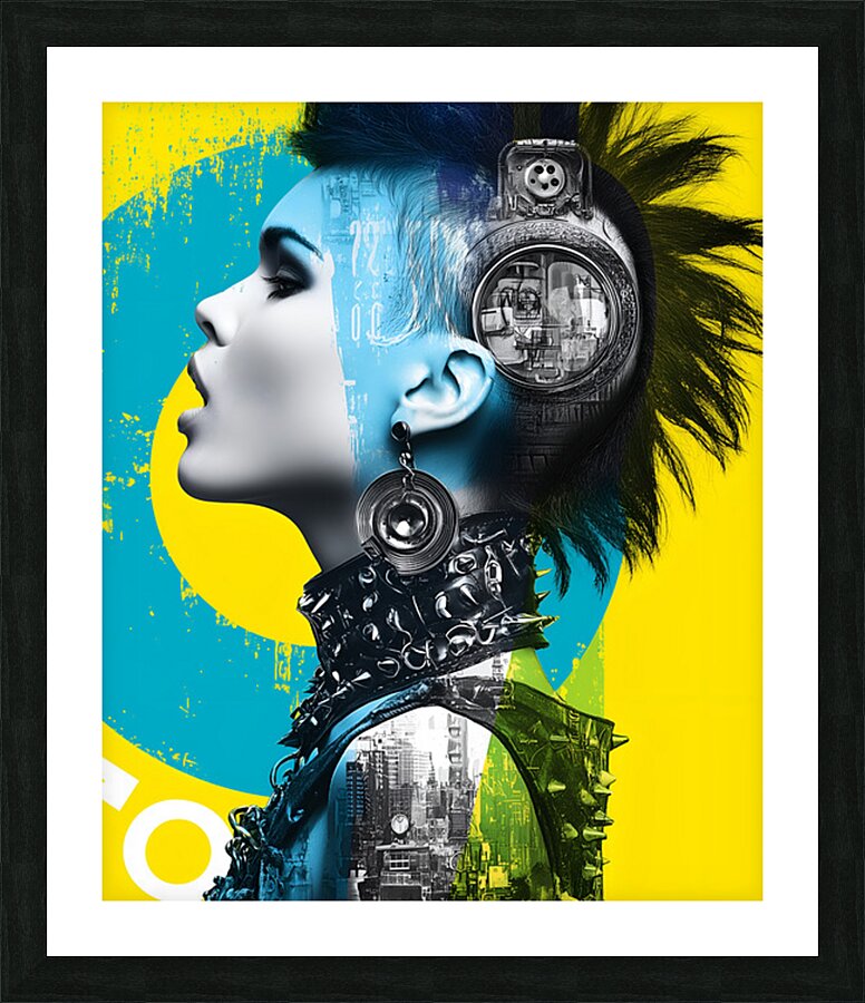 Punk Rock Originale - Punk Portrait Art Prints Impression et Cadre photo