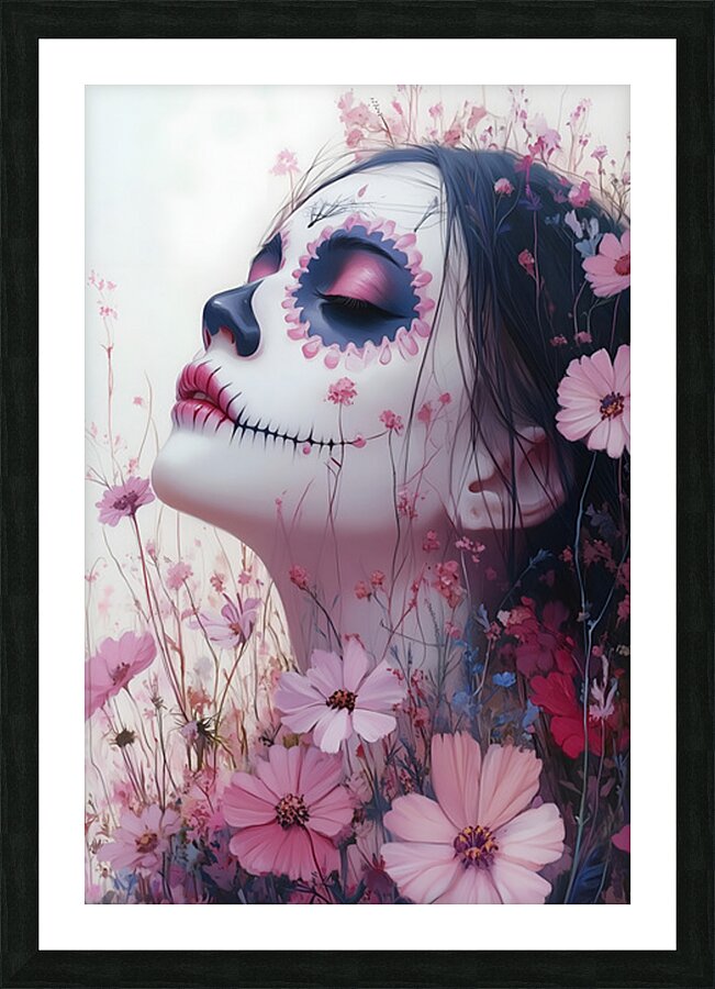 El Silencio De Los Muertos Bellos - The Silence Of The Beautiful Dead - Dia De Los Muertos Art Prints Picture Frame print