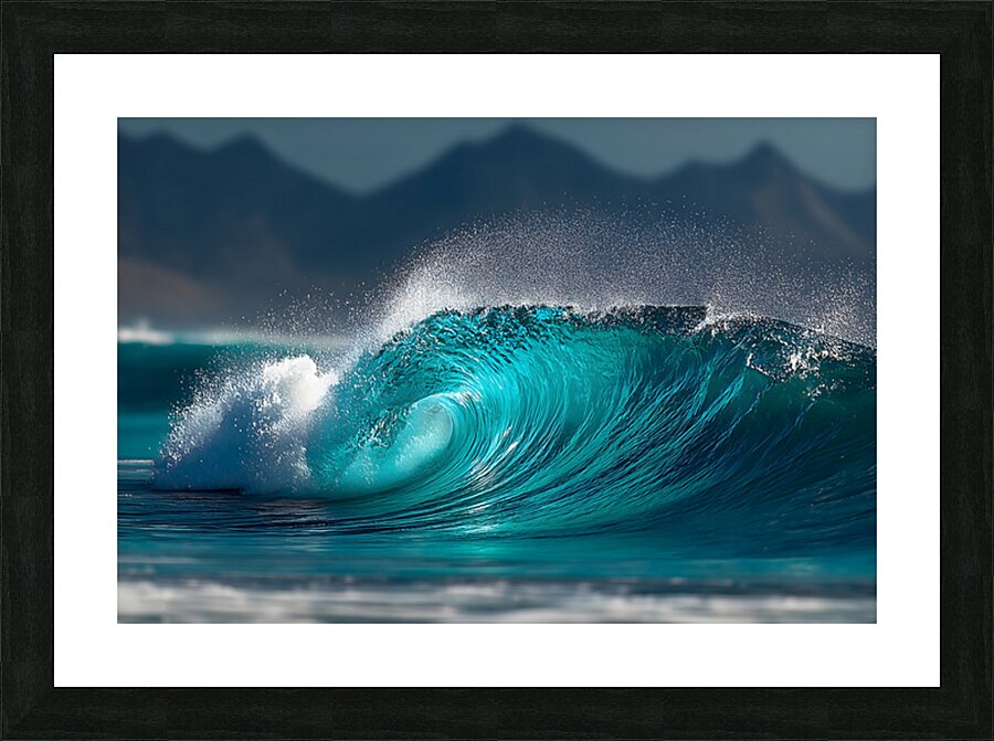 The Surge - Modern Seascape Art Prints Picture Frame print