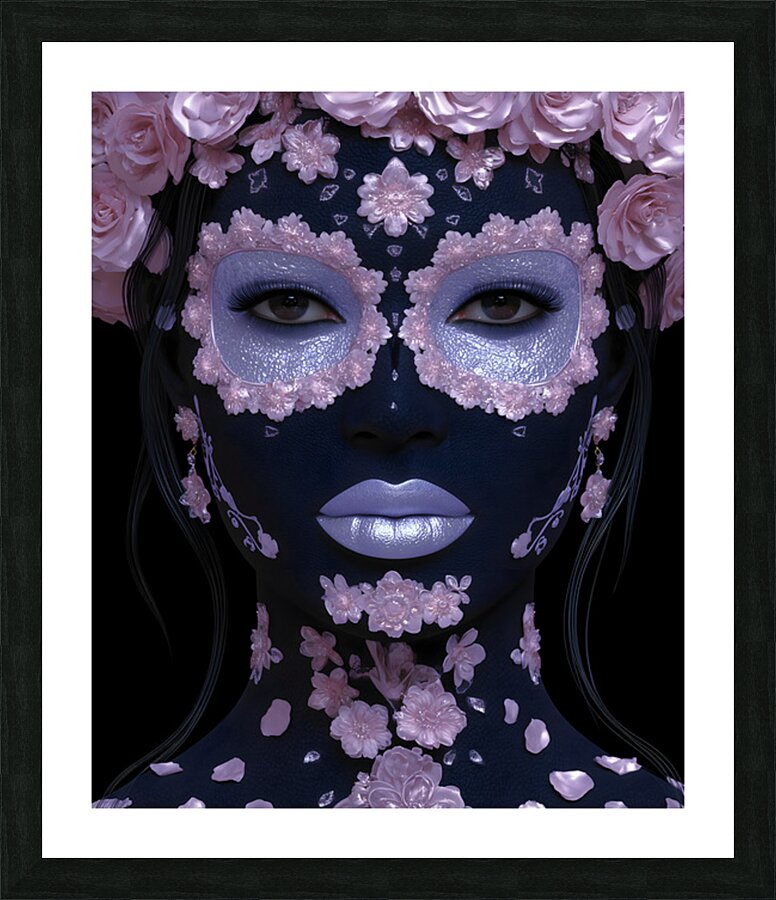 La Novia De La Noche - The Bride Of The Night - Pop Surreal Portrait Art Prints Picture Frame print