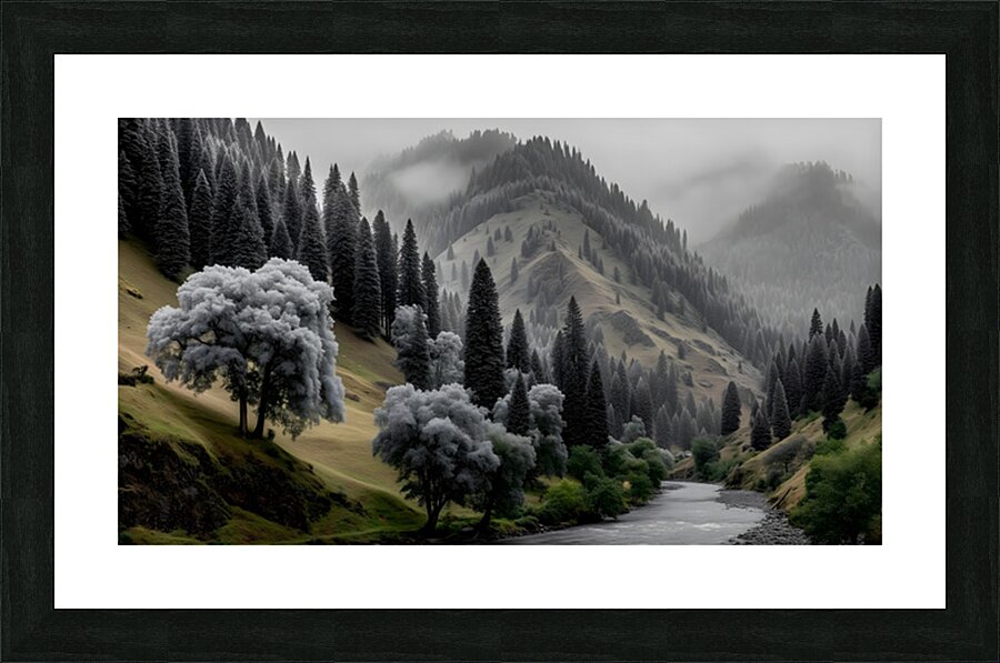 Be Still And Know - Inspirational Landscape Art Prints Picture Frame print