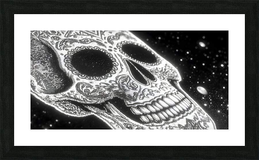El Eco De La Calavera - The Echo Of The Skull - Pop Skull Art Prints Picture Frame print