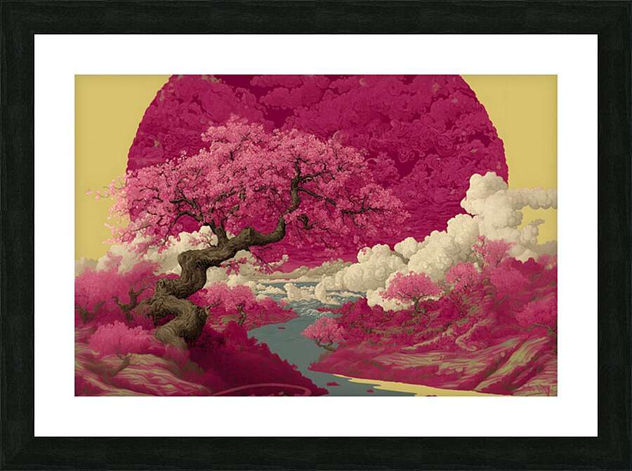 Haru No Uta 春の歌 - Song Of Spring - Japanese Cherry Blossom Art Prints Picture Frame print