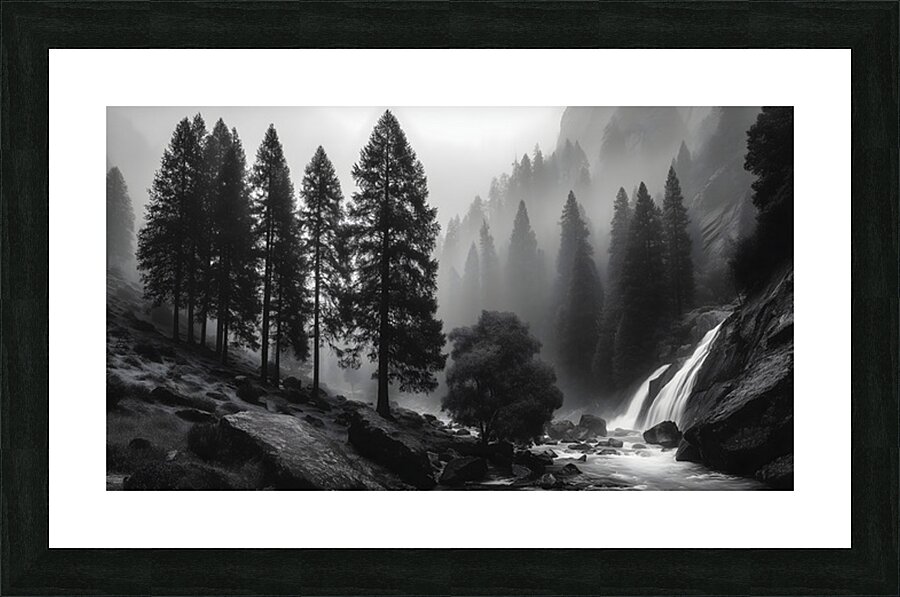 He Restoreth My Soul - Inspirational Landscape Art Prints Picture Frame print