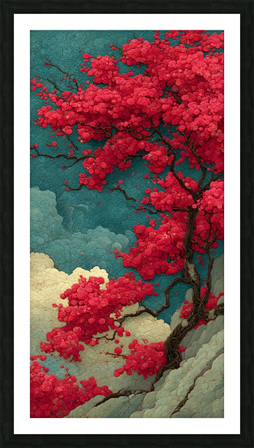 Sakura No Yume 桜の夢 - Cherry Blossom Dream - Japanese Cherry Blossom Art Prints Picture Frame print
