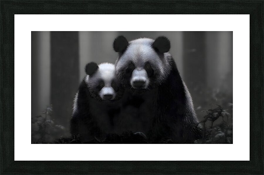 Stealth Mode - Bear Portrait Art Prints Picture Frame print