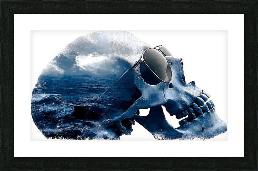 Dead Calm – Modern Seascape Art Print Picture Frame print