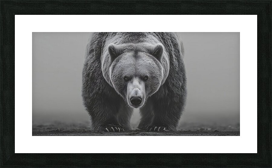 Apex Predator – Bear Portrait Art Print Picture Frame print
