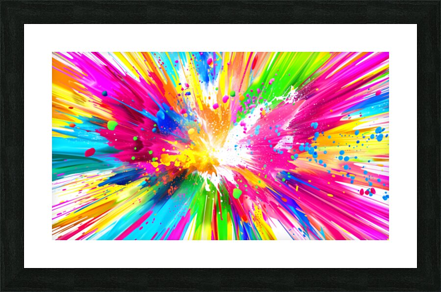 Paintbomb – Color Splash Abstract Art Print Picture Frame print