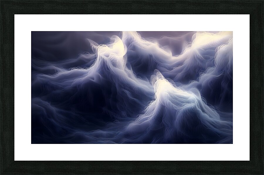 Phantom Tides – Abstract Seascape Art Print Picture Frame print