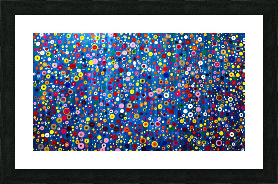 Cosmic Confetti – Vibrant Abstract Art Print Picture Frame print